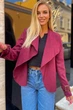Кардиган женский однотонный тёмно-фиолетового цвета Fashion размер 42 (199774) - изображение 2