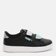 Детские кеды для девочки Puma Smash 3.0 L Glitter Velcro 39560905 28 Black-Safe Lake-Silver (4067983898648) - изображение 1