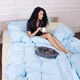 Комплект постельного белья MirSon Сатин Premium Lunet Duet 2х160х220 см (2200001717817) - изображение 16