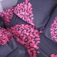 Простынь MirSon Сатин 22-1290 Heart of flowers 150х220 см (2200003604139) - изображение 3