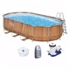Овальный каркасный бассейн Bestway 56719 (610х366х122 см) с гидромассажем, картриджным фильтром и лестницей - изображение 1