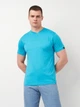 Футболка хлопковая длинная мужская Joma Versalles 101740.713 XL Бирюзовая (8445456429159) - изображение 1