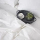Простынь на резинке MirSon 0001 Moko White 160х200х25 (2200001076853) - изображение 4