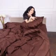 Простынь MirSon Cacao 0211 200х220 см (2200000674319) - изображение 3
