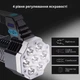 Ручний LED ліхтар Bodasan акумуляторний потужний ліхтарик 7*LED+COB портативний (ZHE2) - зображення 2
