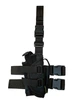 Кобура стегнова Akinak Uni Holster універсальна регульована з підсумком під магазин Black (181) - зображення 1