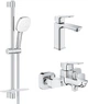Набор смесителей GROHE Cubeo UA125246M (1017550000+1018130000+ 27929003) - изображение 1
