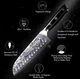 Японський ніж Santoku з дамаської сталі у подарунковій упаковці TURWHO 7" риба, мясо, універсальний (VG10 Steel"7F) - зображення 4
