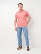 Поло длинное мужское Joma Pasarela Iii 102873.543 L Розовое (8445456429593) - изображение 3