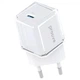 Сетевое зарядное устройство Proove WCPU30012202 Pure GaN 30W с Type-C, поддержкой быстрой зарядки QC 3.0 и PD 3.0 White - изображение 1