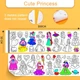 Раскраска в рулоне Byfa Cute Princess - изображение 1