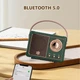 Портативная колонка Bluetooth водонепроницаемая в стиле ретро Army Green - изображение 4