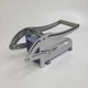 Картоплерізка для картоплі фрі ручна металева з 2 насадками Potato Chipper Professional, овочерізка-подрібнювач овочів і фруктів з нержавіючої сталі, з лезами 9 мм і 12 мм, для домашнього та професійного використання AND-948-Silver - зображення 5