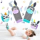 Набір 4 предмети шкарпетки та браслети брязкальця Giraffe Purple - зображення 9