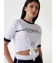 Футболка синяя надпись Guess S белый V5GI05I3Z14 505314 - изображение 3