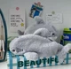 Плюшевый пенал / косметичка с 1 отделением Shark органайзер в форме акулы для школьных принадлежностей / карандашей / ручек / косметики, серый (103401445) - изображение 4