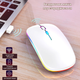 Беспроводная мышь Bluetooth перезаряжаемая с RGB подсветкой 2,4 ГГц Mirror White - изображение 5