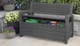 Лавка-скриня для зберігання Keter Otter Bench non Brush 227 л антрацит (259122) - зображення 5