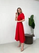 Жіноча класична сукня міді на ґудзиках Uaclothes 46 Червоний (like31916-121181366) - изображение 3