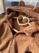 Дитячий комбінезон Teddy на флісі весний 15°+ з капюшоном шоколадний 56-62 см - изображение 3