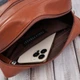 Сумка кросс-боди женская из натуральной кожи маленькая Paolo Peruzzi E-30-CG Коричневая (5905567214165) - изображение 5