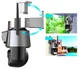Уличная охранная поворотная WIFI камера Generic Dual Lens Zoom 8MP сирена, зум, iCSee удаленным доступом онлайн - изображение 3
