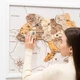 Деревянная картина панно из дерева карта Украины а натуральных оттенках на белом полотне - мультиколор 84*58см Enjoy The Wood - изображение 8