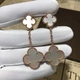 Золотисти сережки з білим акцентом і цирконіями Bijoux-e - изображение 2