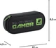 Пенал шкільний Kite Gamer 22x8.5x4.5 см Сірий (K25-599-2) - зображення 3