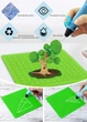 Силиконовый коврик для 3D ручек 17x17 см Green - изображение 8