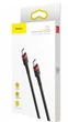 Кабель Baseus Cafule Type-C to Type-C PD 2.0 60W (2m) Black - изображение 1