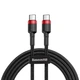 Кабель Baseus Cafule Type-C to Type-C PD 2.0 60W (2m) Black - изображение 2