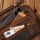 Сумка-клатч мужская из натуральной кожи Paolo Peruzzi T-130-HBR Коричневая (5905567211249) - изображение 4