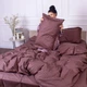 Пододеяльник MirSon 175х210 Satin Stripe 30-0006 Dark Brown (2200005249604) - изображение 7