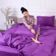 Пододеяльник MirSon 175х210 Satin Stripe 30-0009 Purple (2200005250860) - изображение 6