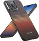 Карбоновий чохол Pitaka Tactile Woven Case Sunset для iPhone 16 Pro Синій + помаранчевий (KI1601SU) - зображення 10
