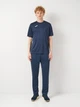 Футболка спортивная длинная мужская Joma Combi S Темно-синяя (9997628744069) - изображение 3
