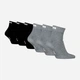 Набор женских носков коротких хлопковых Puma Elements Unisex Quarter 93875804 35-38 6 пар Grey/Black (8720245824668) - изображение 2