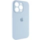 Чохол Silicone Premium case з захистом камери для iPhone 15 Pro Full Camera Protective lilac cream 9906 - изображение 2