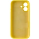 Чохол Silicone Premium case з захистом камери для iPhone 17 Full Camera Protective yellow 5712 - изображение 5