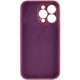 Чохол Silicone Premium case з захистом камери для iPhone 15 Pro Full Camera Protective bordo 9897 - изображение 3