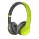 Беспроводные Наушники P-47 Bluetooth + MicroSD + FM Радио Зеленый с серым (61901TT684) - изображение 1