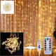Гирлянда-штора светодиодная 200 LED 3х2 м + Пульт +USB Теплый белый (5712CS594) - изображение 1