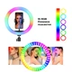Кольцевая лампа RGB Ring Light LED Черный 3 крепления MJ-18 55.5 см (YU8SH6912) - изображение 2