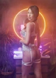 Мереживний комплект еротичної білизни з поясом Nud Royal XL Блакитний - зображення 3