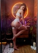 Мереживний комплект еротичної білизни з поясом Nud Royal XL Блакитний - зображення 5