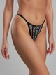 Трусики стринги с леопардовым принтом Nud Miss Caribbean M Черные - изображение 3