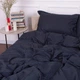 Пододеяльник MirSon 200х220 Satin Stripe 30-0021 Dark Blue (2200005255926) - изображение 2