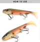 Велика силіконова приманка Spinpoler BOMBSHAD, 18см/53гр, Color F (1 шт/уп) - изображение 5
