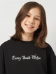 Детский свитшот для девочки Smile time Every Smile Helps SX26-63-1-2 128 см Черный (st_2000000218601) - изображение 4
